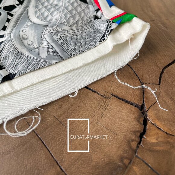 Children of the Discordance Sz2 Vintage Scarf 1 of 1 Baroque Pattern Shorts SS20 - Picture 4 of 11